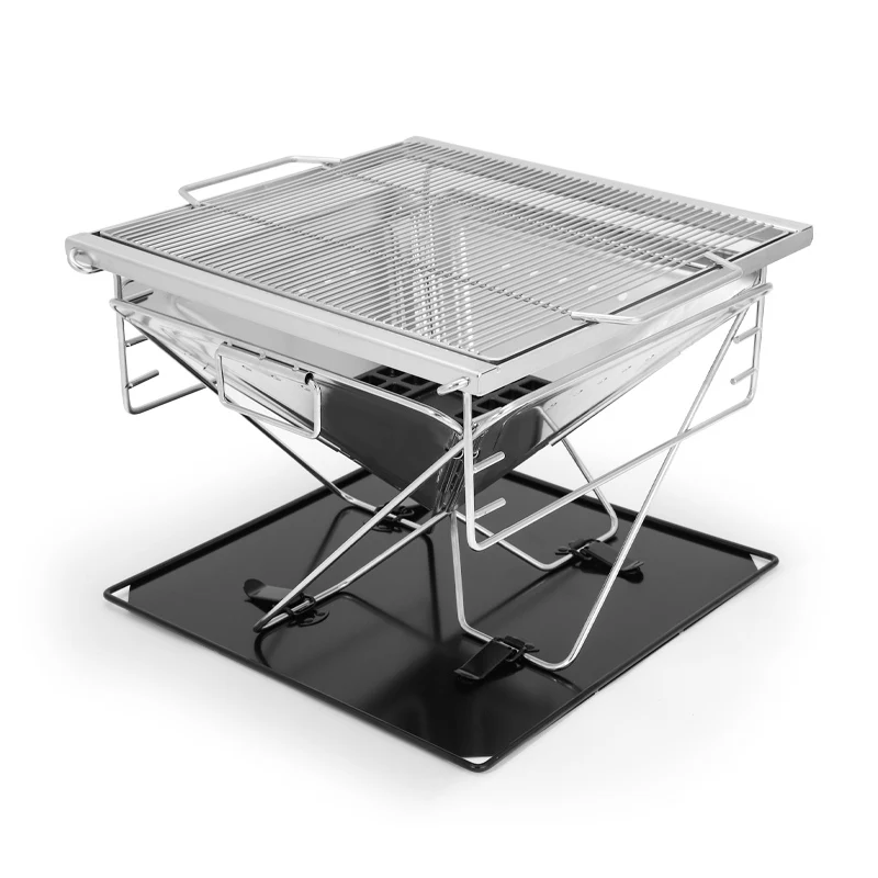 New Product Removable Useful Bbq Tool Barbecue Grill Wood burning furnace Outdoor camp Folding Grill