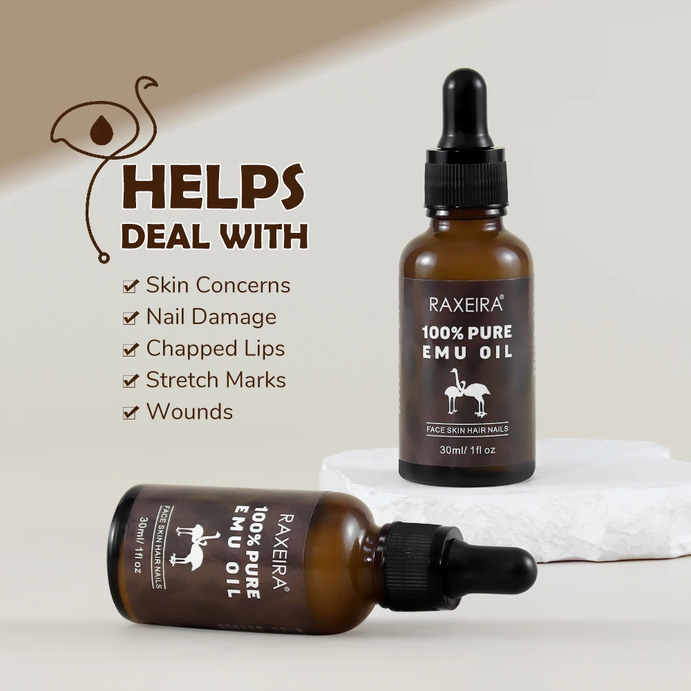 Private Label Wholesale Australian 100% Pure High Quality Natural Cosmetic Grade Emu Oil For Skin