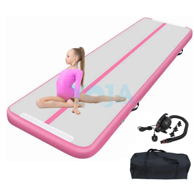 Cheap  inflatable air track Gymnastics Factory Custom Logo Tumbling Mat Air Floor airtrack 6m/8m/10m/12m/15m/20m