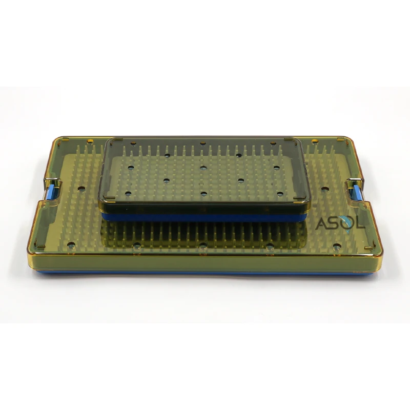 Autoclavable base silicone mat transparent cover sterilization tray Instruments
