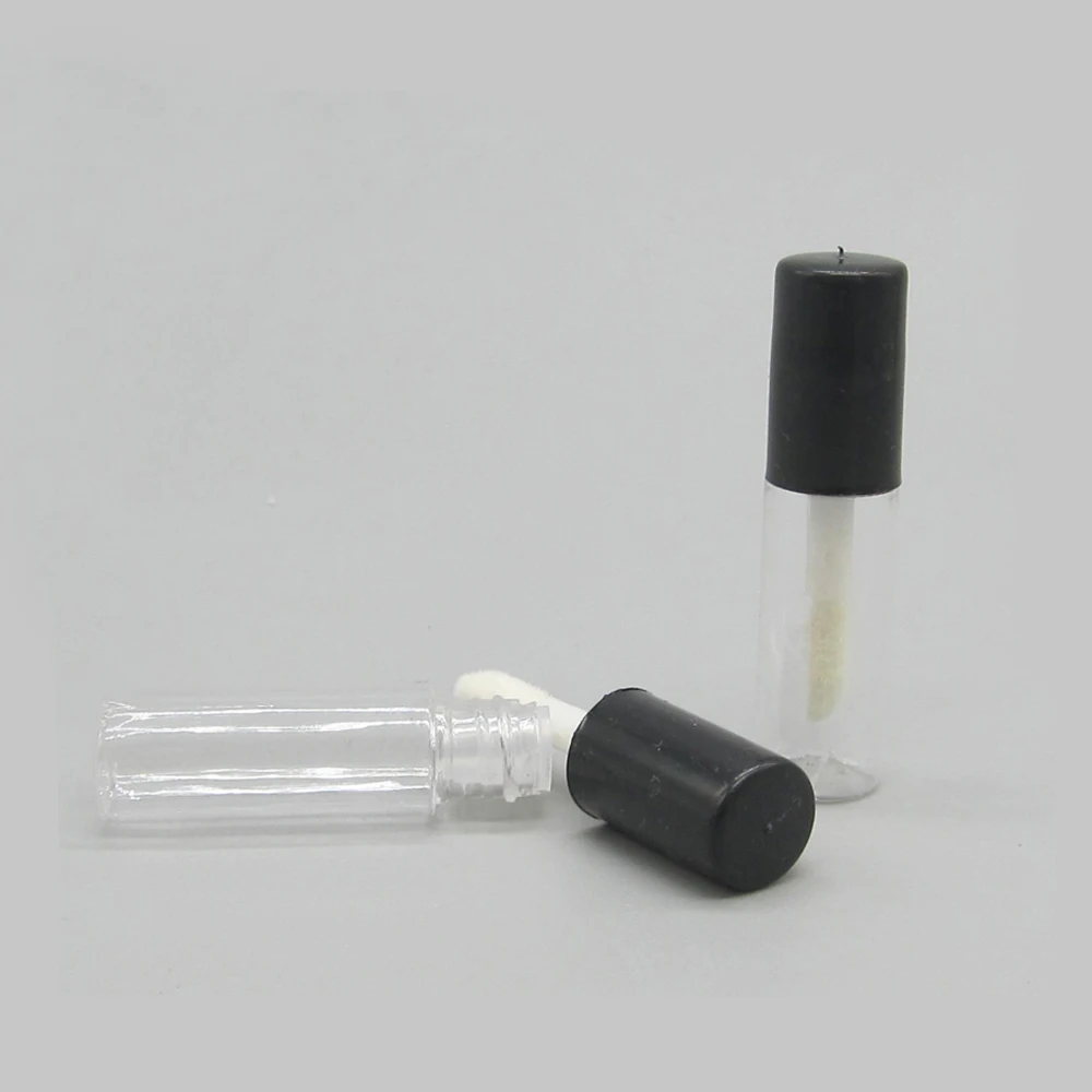
Matte Black Lipgloss Tube Private Label Liquid 4Ml Round Clear Rose Gold Led Gold Empty Lip Gloss Tubes 