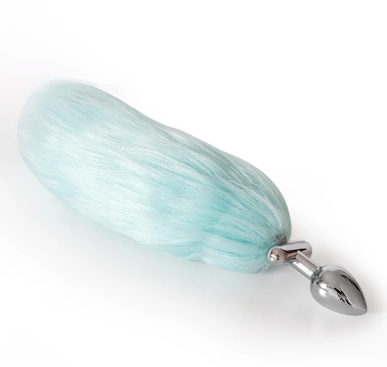 Электрическая светящаяся в темноте игрушка NEZEND для мужчин и женщин, анальная пробка из нержавеющей стали с медным и розовым аккумулятором, для собак, кроликов, лисий хвост