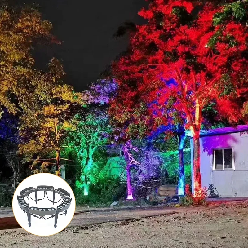 Pillar Holding Light hug tree lamp Garden Walkway Landscape Lighting decoration seashore beach coconut palm tree lights