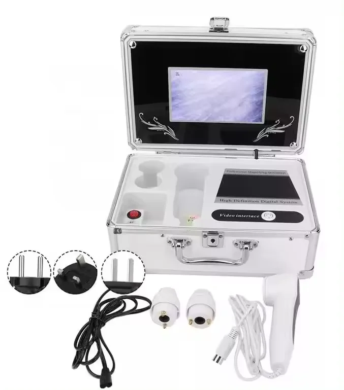 Digital Microscope Magnifier Skin Hair Blackhead Follicle Scalp Detector high definition skin and hair analyzer