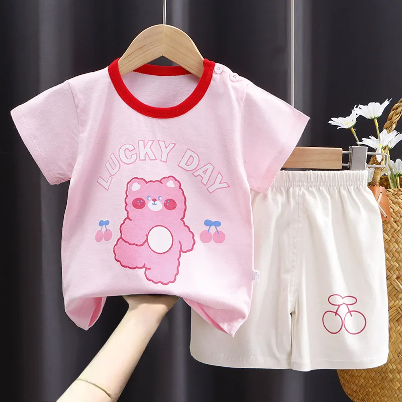 Boys clothing Sets Baby clothes Suit with 2Pcs Kids clothings sets Short Sleeve and Short pants with wholesale Factory price