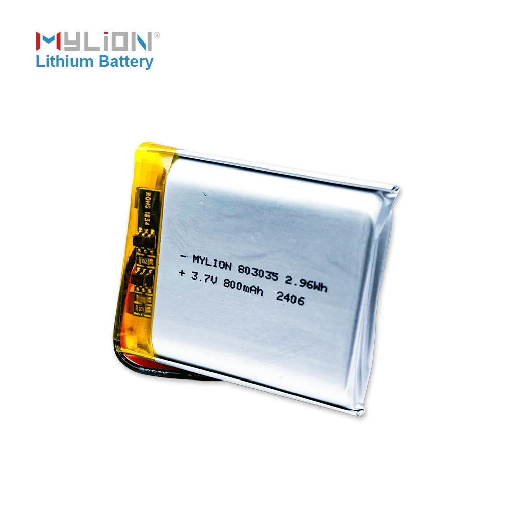 Литий-ионный аккумулятор Mylion 802540 803035 литий-полимерный 3 6 В 800 мАч 7 для беспроводной гарнитуры