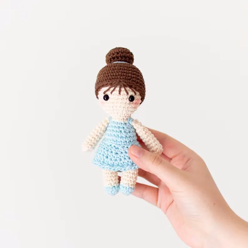 Hot Sale Cute Lovely Handmade Toys Pretty Crochet Ballerina Doll Amigurumi Ballerina