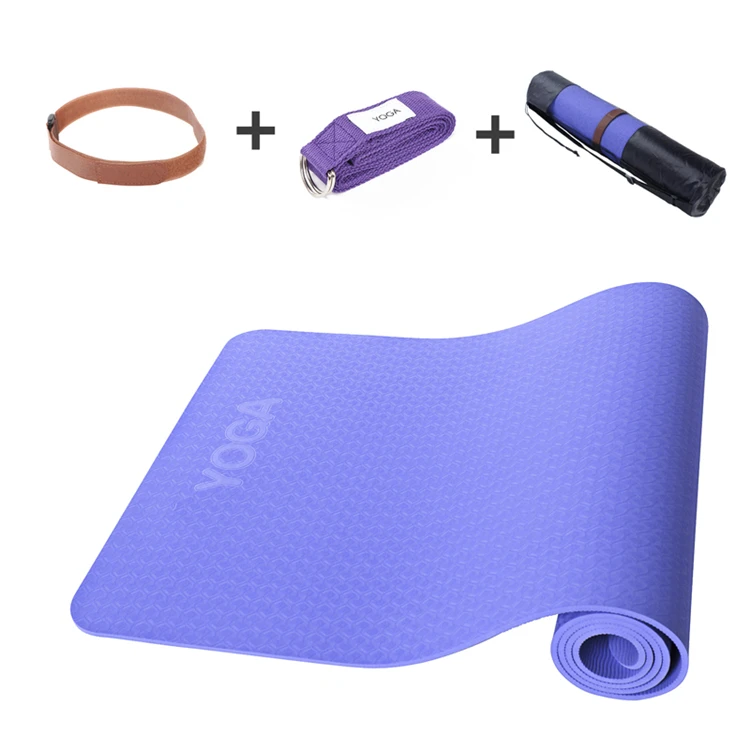 SHENGDE Free Sample Cheap Pilates Mat Wholesale Waterproof Anti Slip High Quality Eco Friendly Professional TPE Yoga Mat