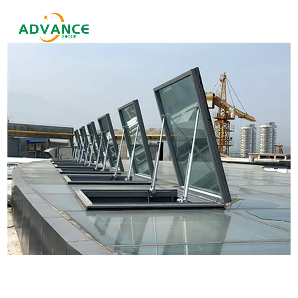 Modern House Design Waterproof Skylight Loft Window Glass Skylights Window With Balcony