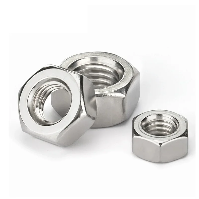 DIN934 Hexgona Nuts Stainless Steel 304 Hex Nut factory SUS304 316 hex nut