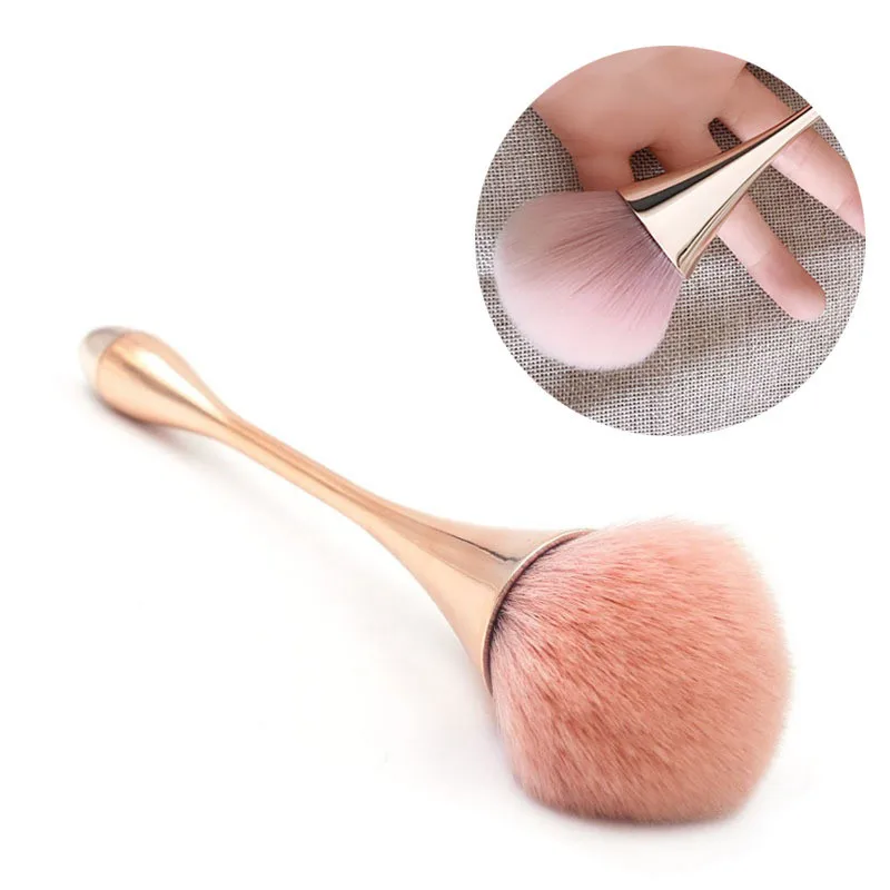 Single Big Powder Foundation BB cream Cosmetic Beauty plating coating Makeup Brush with PVC BOX