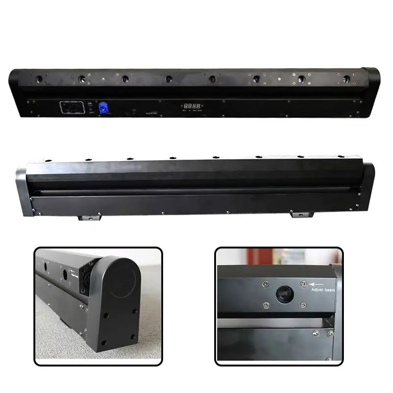 BAISUN 8 eyes projector DMX512 moving head red laser 500mW + beam light for dj disco
