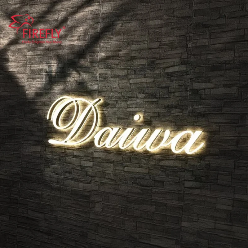 Outdoor Custom Store Company Brand Logo 3D Led Letter Sign Backlit Business Led Signs Business Signs