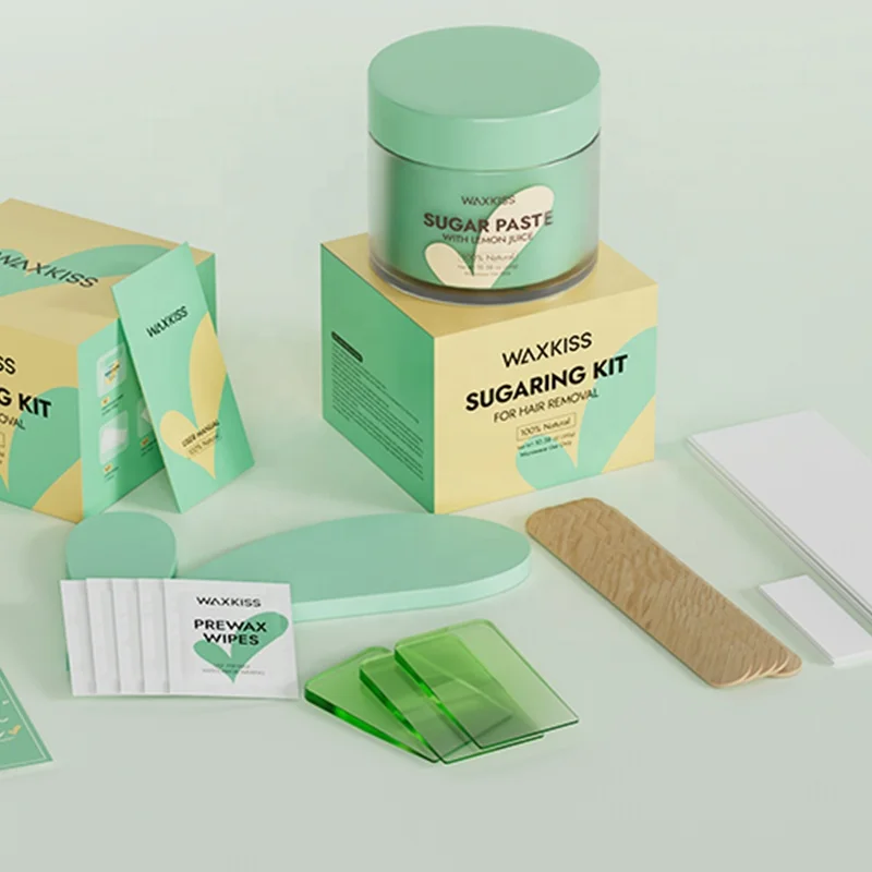 Waxkiss Soft Medium Hard Consistency Water soluble Sugar Wax Hair Removal Sugaring Paste For Sensitive Skin