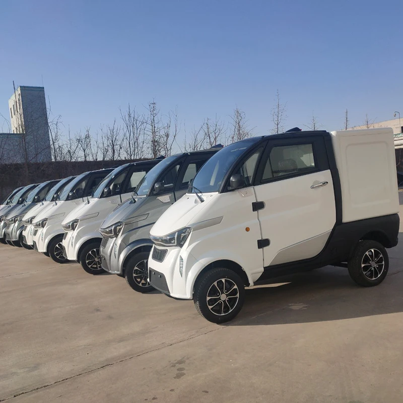 Yumbo eec 4 wheel electric cargo vehicle mini electric van for transport goods in urban area made in China