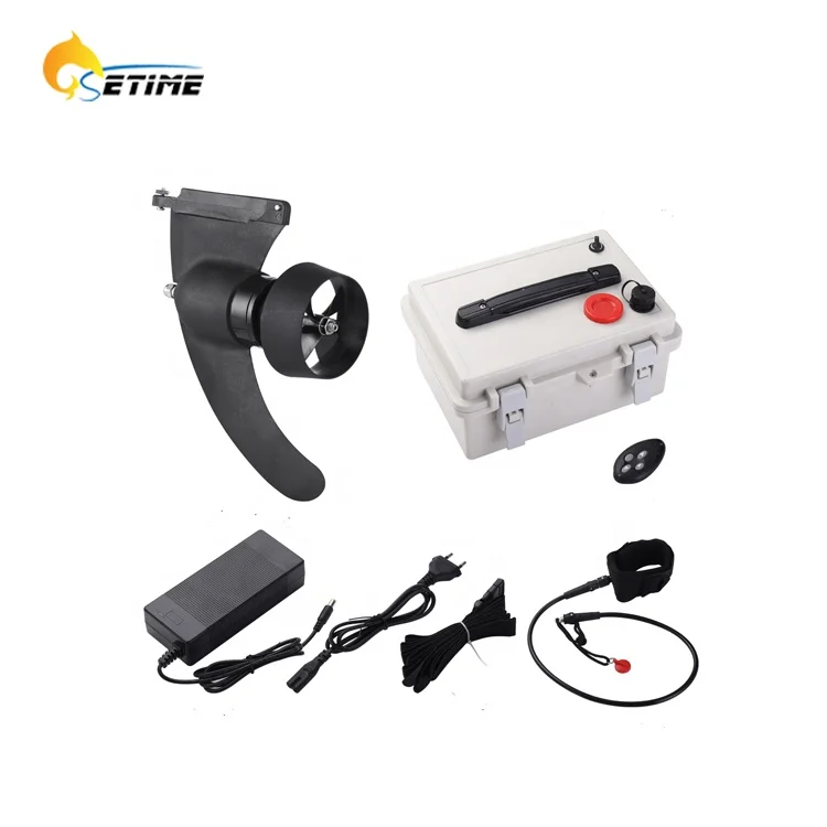 Electric Fin On Stand Up Paddle Board For River Surfing