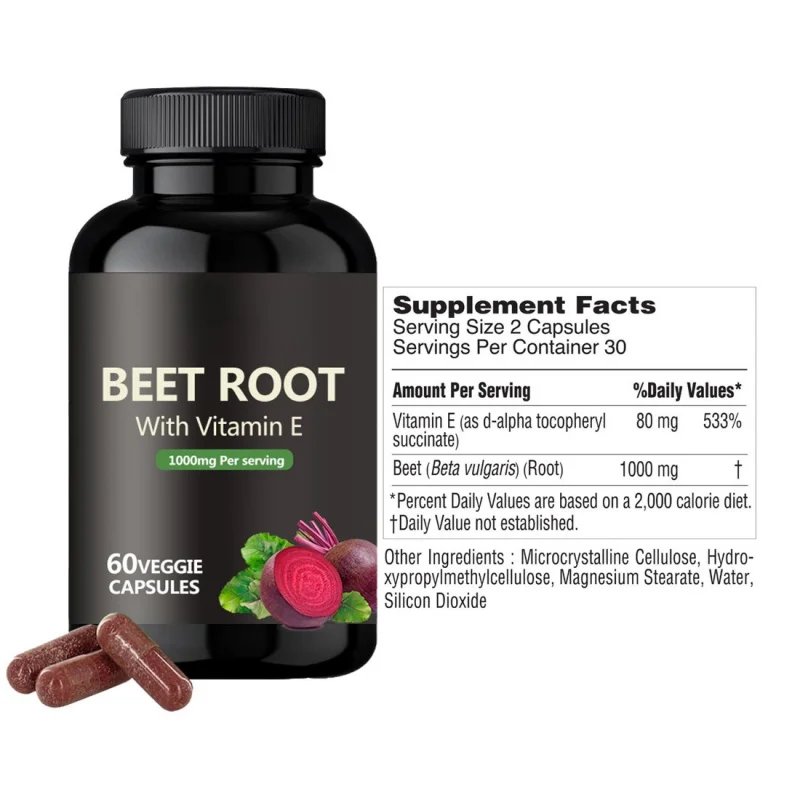 OEM Supply Private Label Organic Red Beet Root Extract Beet Root Capsules