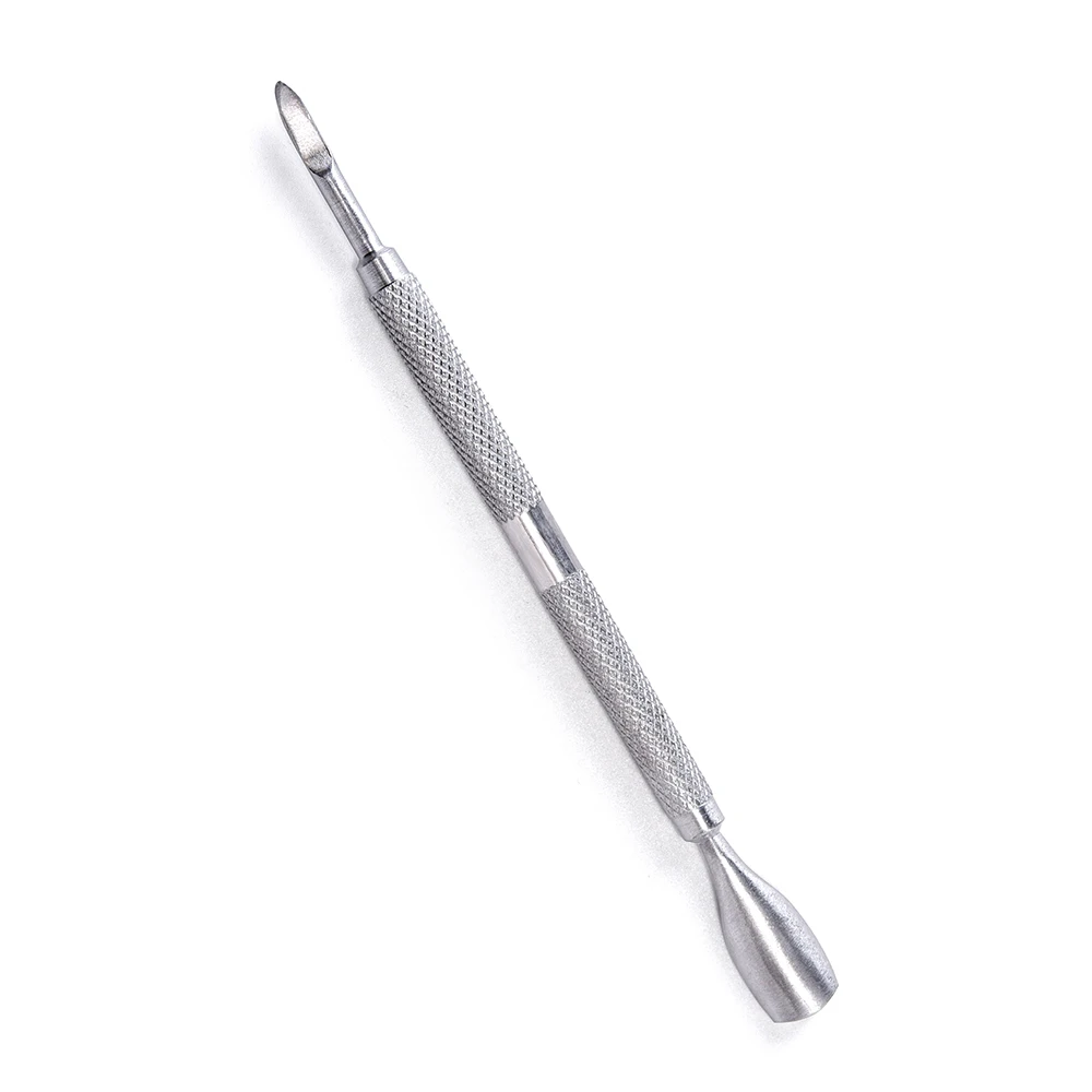 Wholesale 12.3cm Nail art Cuticle Pusher Manicure Tool Stainless Steel Nail Cuticle Pusher