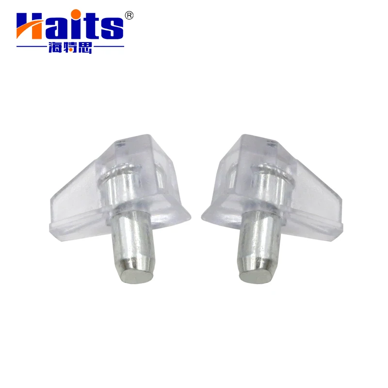 Hot sale transparent screw plastic  2mm kitchen cabinet shelf support