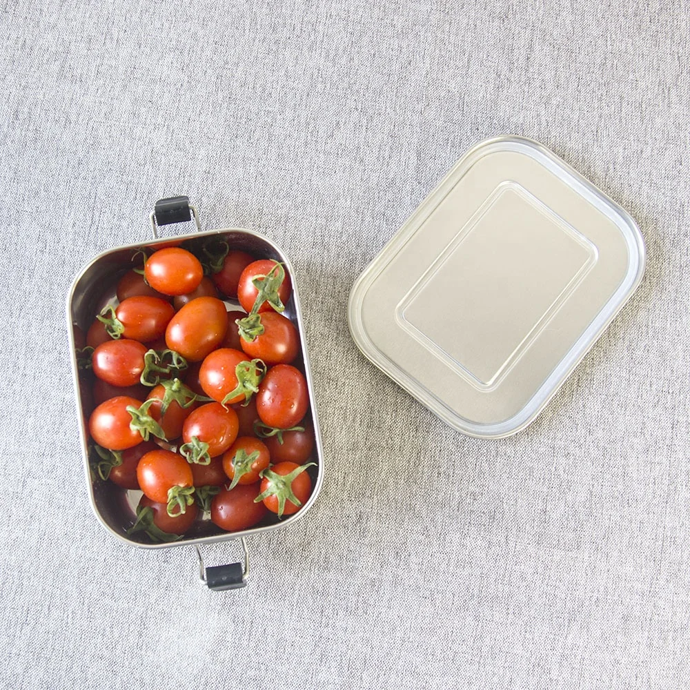 Amazon hot sale Portable kids Metal Stainless Steel Bento Lunch Box