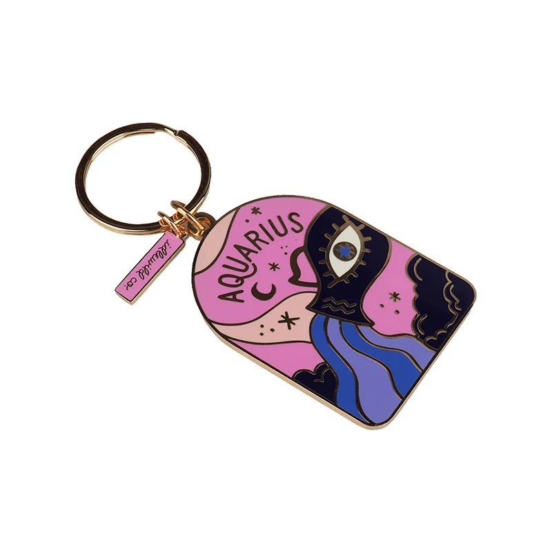 metal keychains Wholesale Custom Premium Iron Keychain High Quality Personalized Metal Coin Holder with Digital Printing