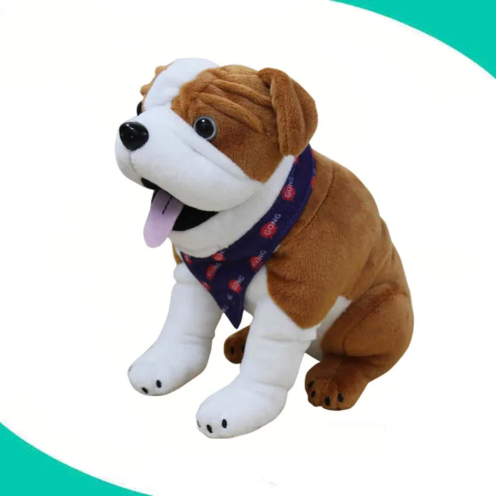 wholesale custom stuffed police dog plush toys with clothes  plush police dog