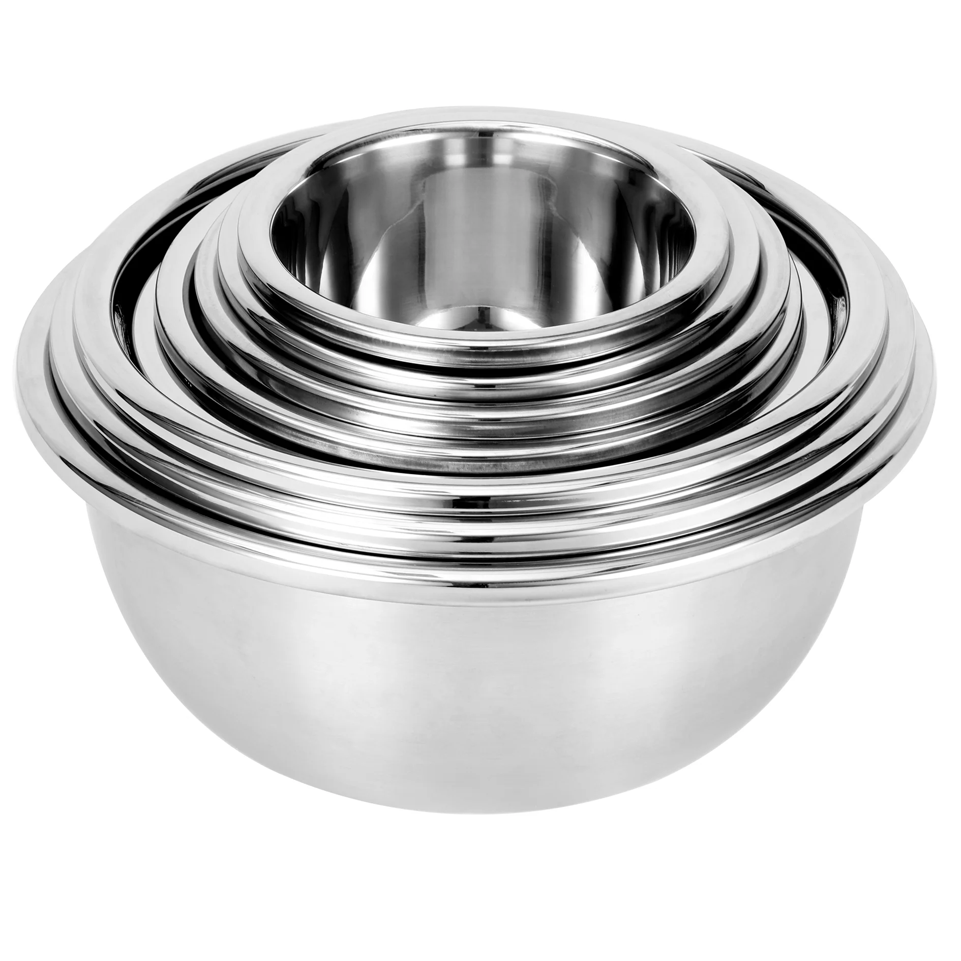 Stainless steel Premium Seasoning basin Food Storage Stackable bowl Set Mixing seasoning salad bowl