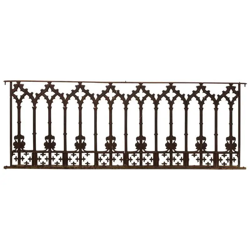 CBMmart curved design wrought iron porch railing balcony
