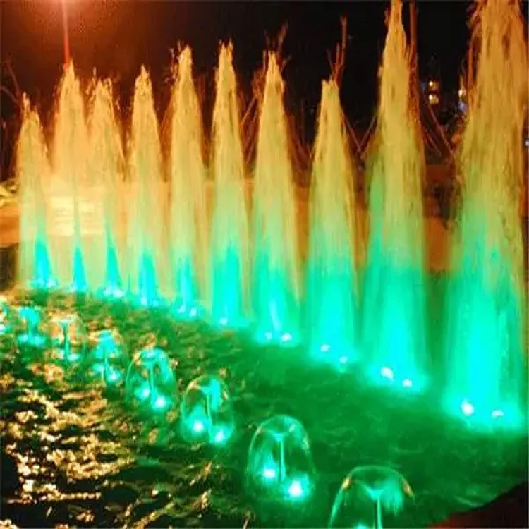 Hot Sell Pool Water Fountains Outdoor Water Fountain for parks with colorful lights