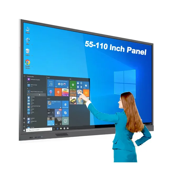 Factory Direct OEM Interactive Electronic Writing Board With 4K LCD Display Smooth For Classroom