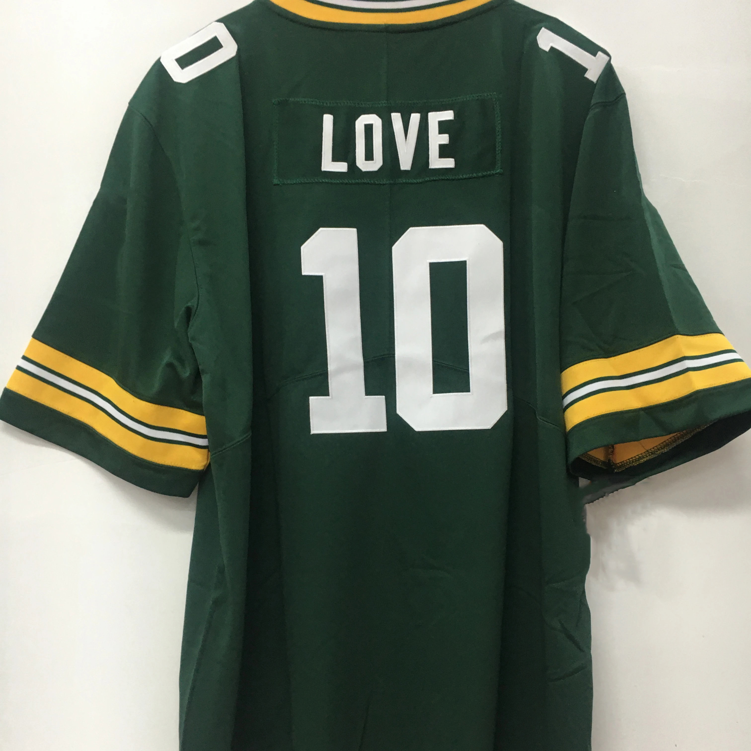 2024 New High Quality American Football Jersey Wholesale Embroidered Jersey For #10 LOVE USA size Green White Black Jerseys