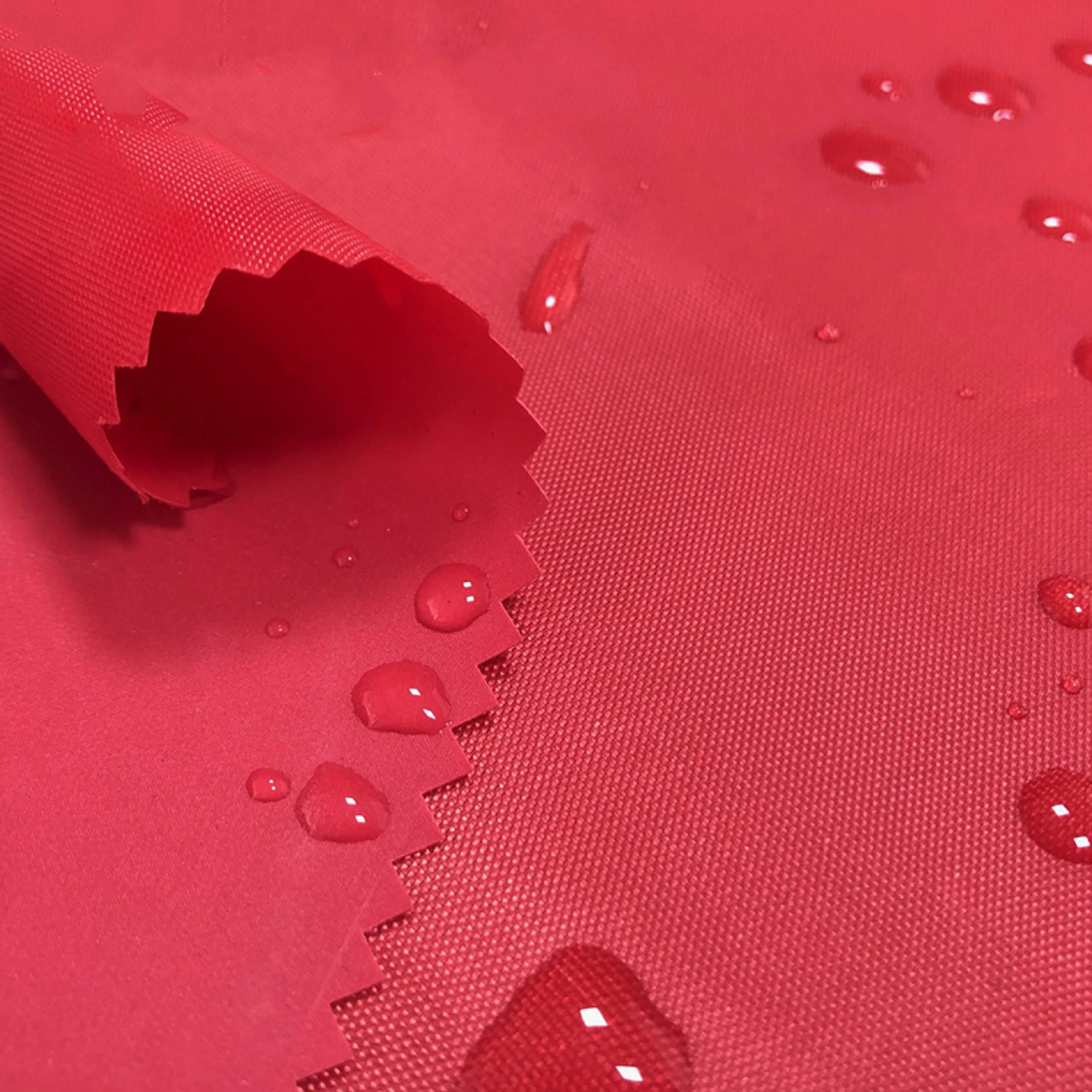 Factory ready wholesale 210D encrypted PU Oxford cloth luggage lining material  waterproof tarp storage handbag fabric