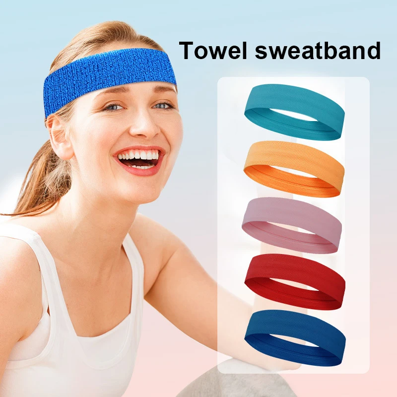 New Fashion High Quality Custom LOGO Cotton Elastic Headband Yoga Sport Head Band