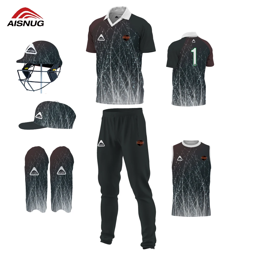 new model cricket jersey pattern customize design uniforms cricket kits sublimation
