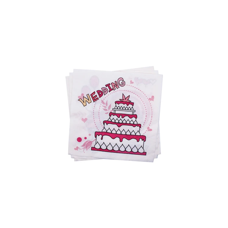 custom design decorative paper napkins wedding napkins printed valentines day