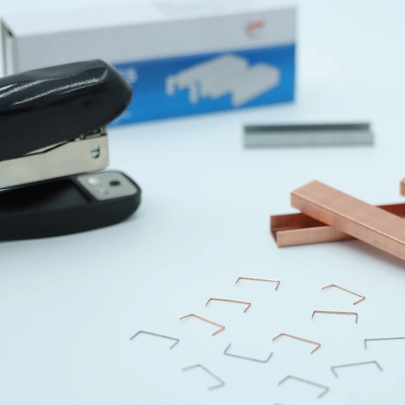 China manufacturer supply high quality copper coated 26/6 office staples