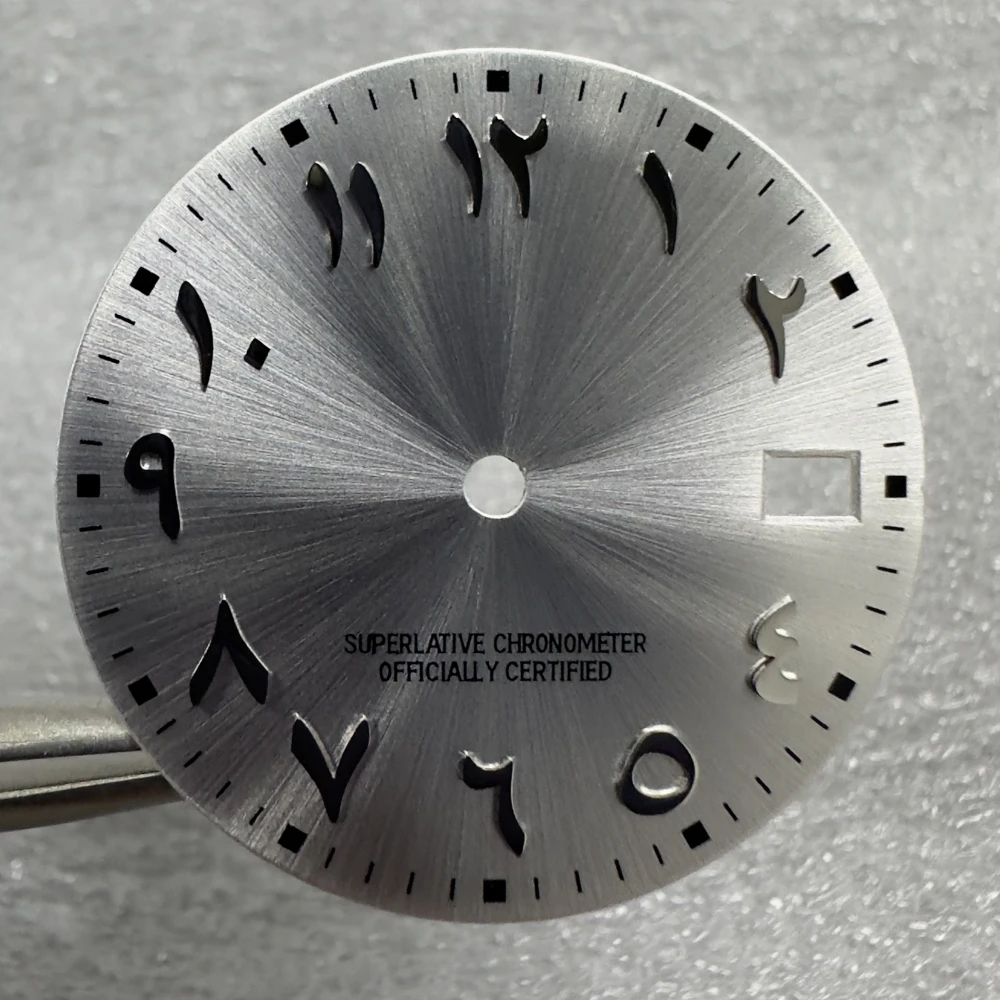 New Stock Arrival 28.5MM No Logo Arabic Numerals Dial For NH35 Automatic Movement Watch Accessories Watchmaker Repair Parts