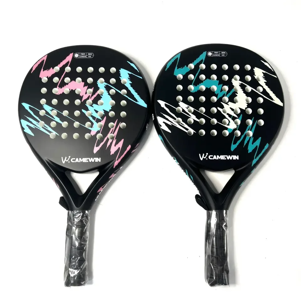 In stock  racquet wholesale 38mm round shape diamond shape  soft eva padel rackets china manufacture