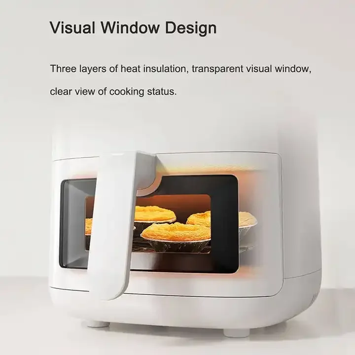 Xiaomi Mijia Mi Smart Air Fryer Pro 4L Cooking Window Nonstick Coating No-Oil Frying 24H Intelligent Appointment OLED Screen