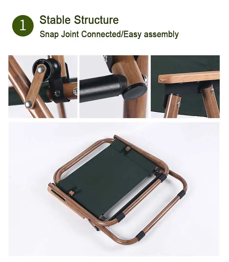 Пользовательская уличная мебель, портативный стул для кемпинга под дерево, алюминиевый складной стул