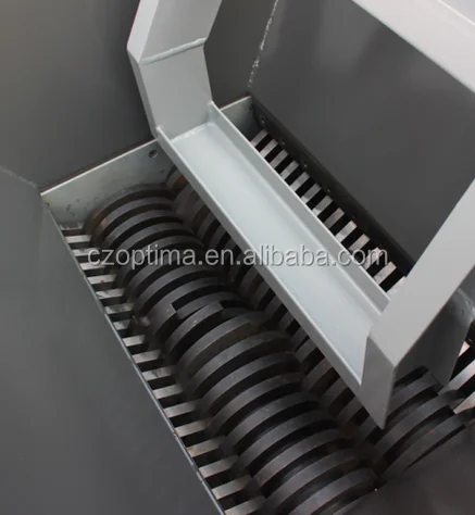 PVC PE PET FILM rubber tire waste plastic bottle single double shaft shredder recycling machine