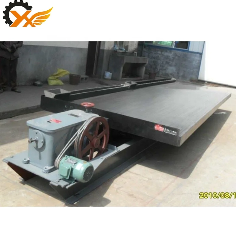 Small mini portable shaking table for separating gold tungsten tin tantalum niobium copper iron ore concentrator table