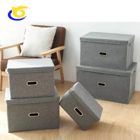 Fabric Cloth Storage Box Wardrobe For Christmas Stuff Clothes Organizer for Closet wardrobe Fabric Shoe Storage Bins with Handle
