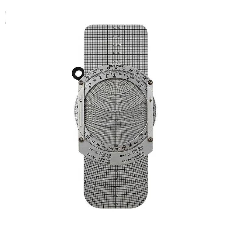 Smart aluminum e6b Flight Computer US Air Navigation Computer Pilots Slide Rule Dead Reckoning in Leather Pouch