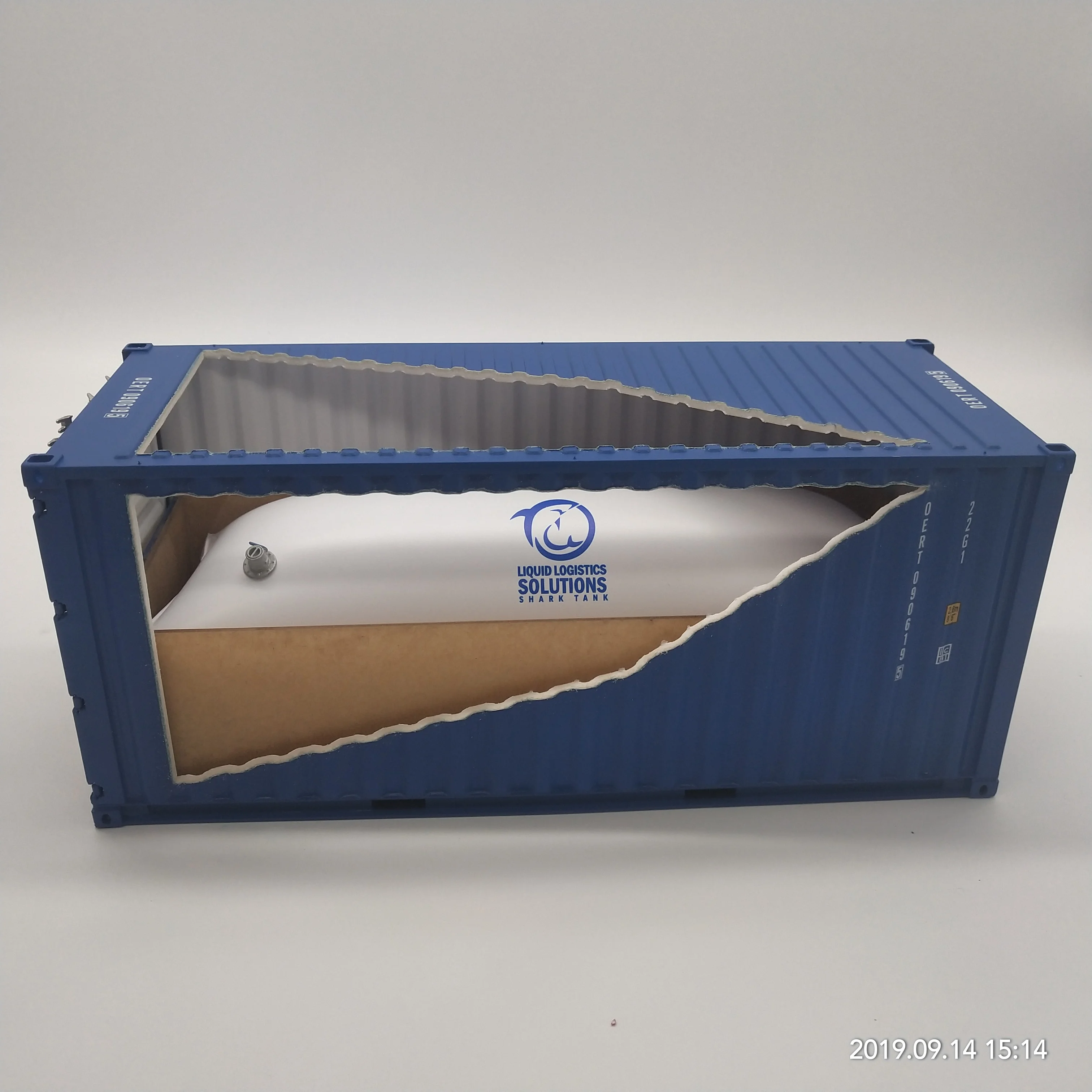 O.A.S Ship Model Factory Customizable 20GP Shipping Container Box 1:20 Scale Plastic Crafts  CEO GROUP Flexitank Container Model
