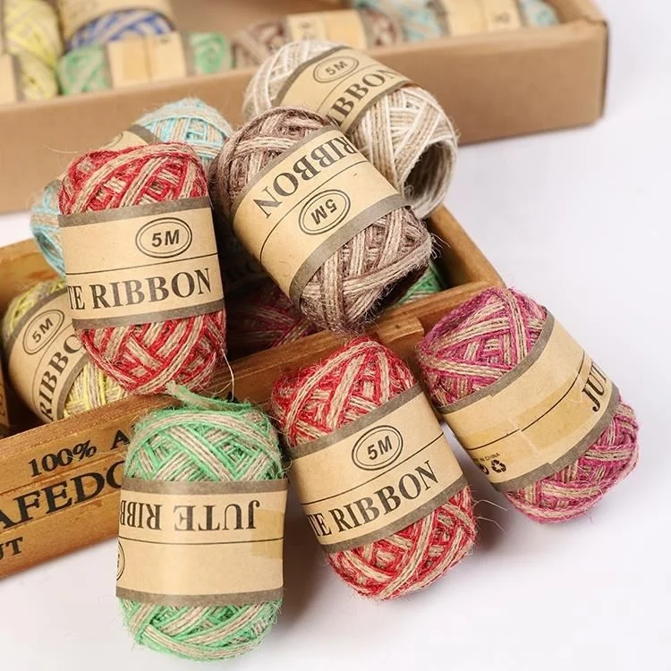 24PCS DIY Handmade Jute String Twine Rope for DIY Gift Wrapping Decor