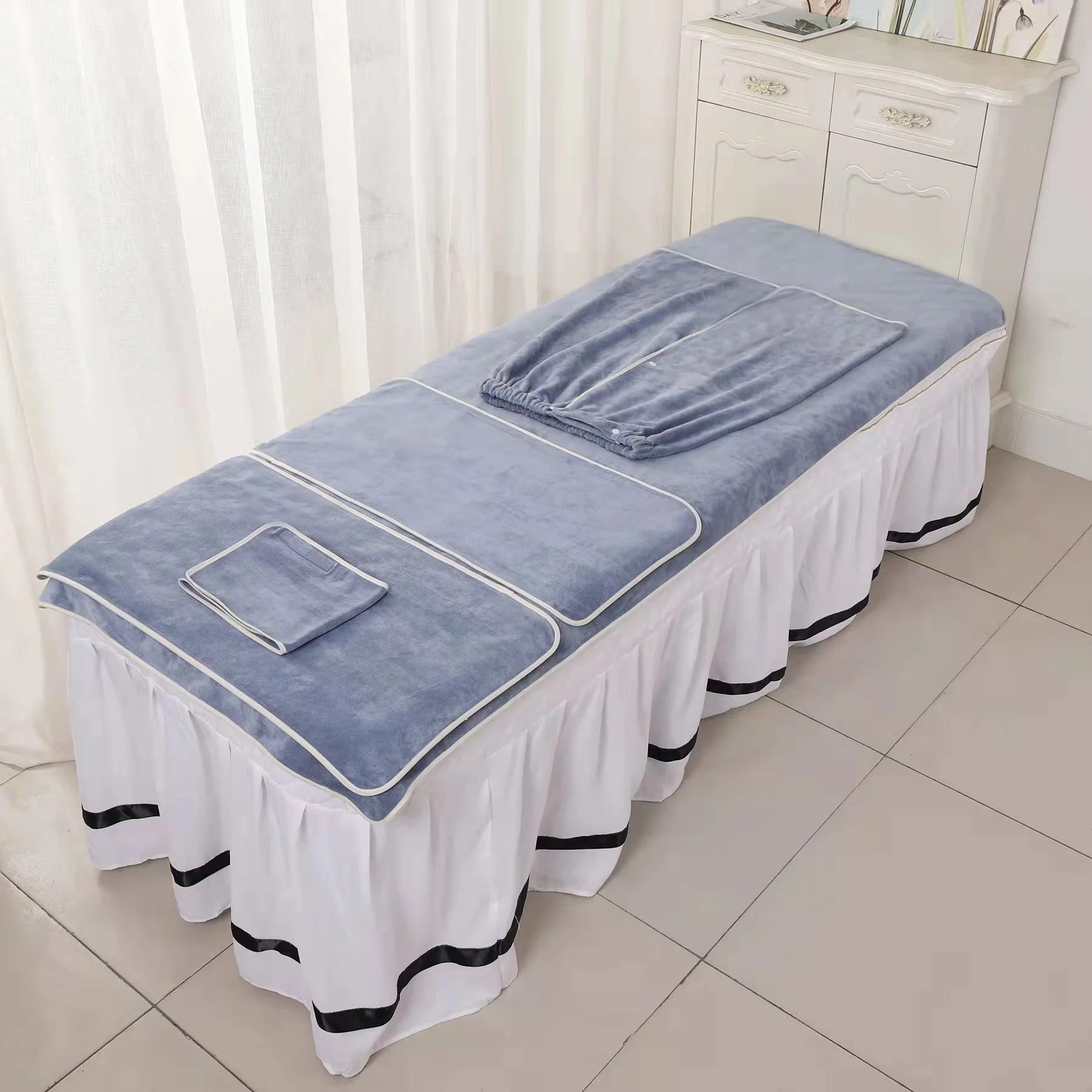 Wholesale Absorb Quick Dry Microfiber Bath Towel Set Headband Hair Towel Spa Body Wrap Salon Towels Custom Logo