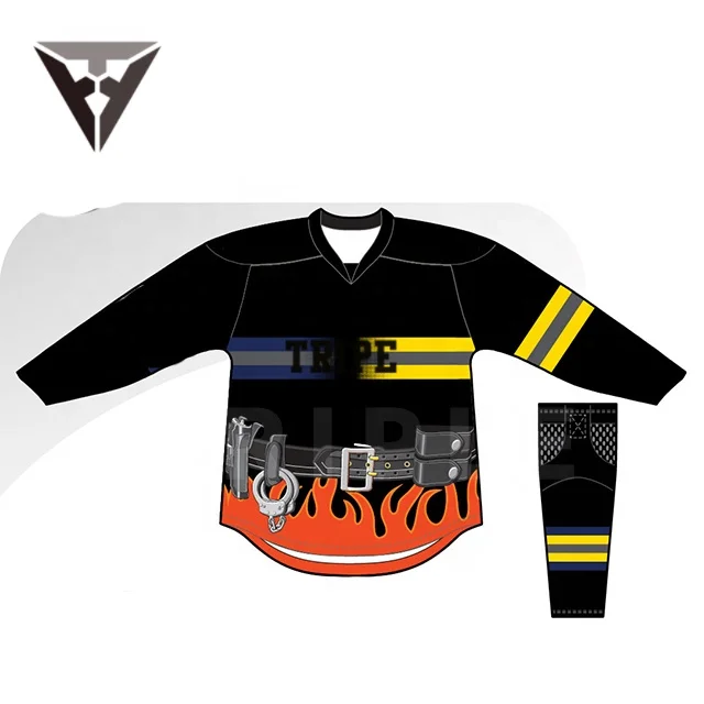 Cheap Breathable Digital Printed Ice Hockey Jerseys Socks