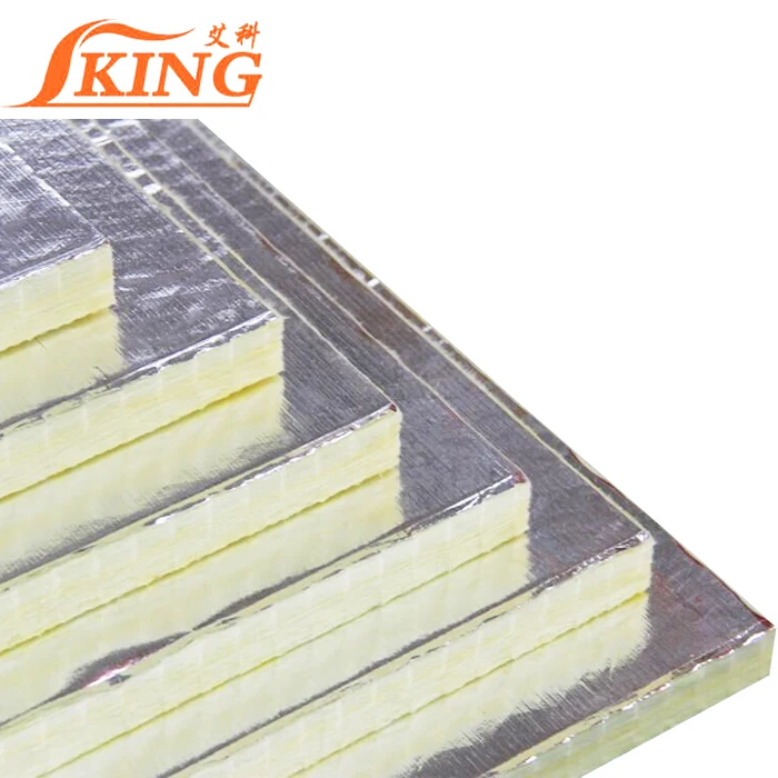 ISOKING glass wool board for dry wall partition with fsk aluminium foil