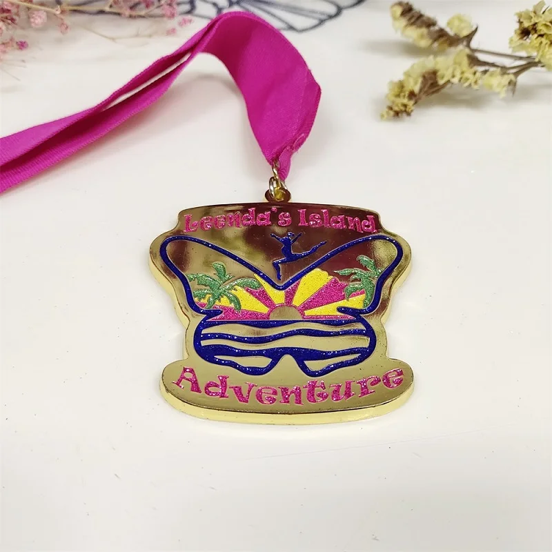 Design Free 3D Metal Sports Medal Custom Duathlon Triathlon Finisher Bronze Award Medal and Trophies